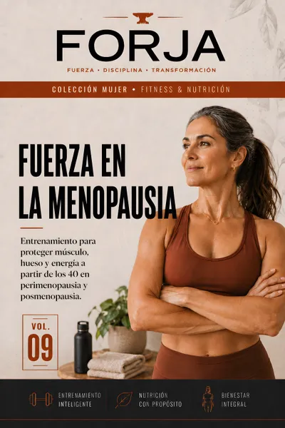 Portada de Fuerza en la Menopausia — fuerza para proteger músculo y hueso